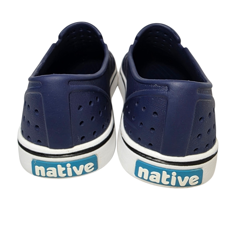 Native Navy Perforated Slip-On Shoes Unisex Mens Sz 7 Women's Size 9 Lightweight - Picture 6 of 12